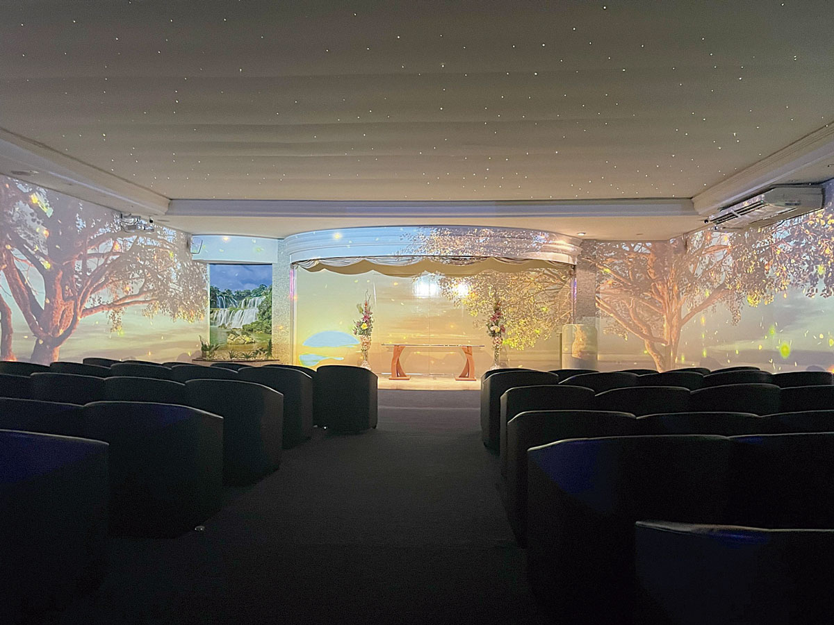 Projeção mapeada está disponível no Crematório Vaticano de Balneário Camboriú 