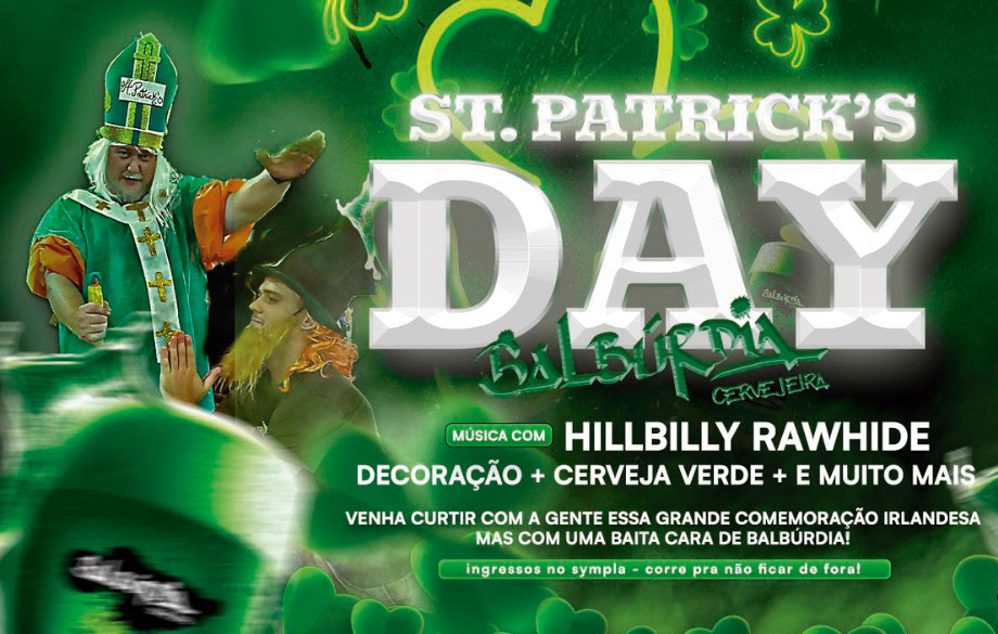 Balbúrdia terá festa irlandesa neste sábado