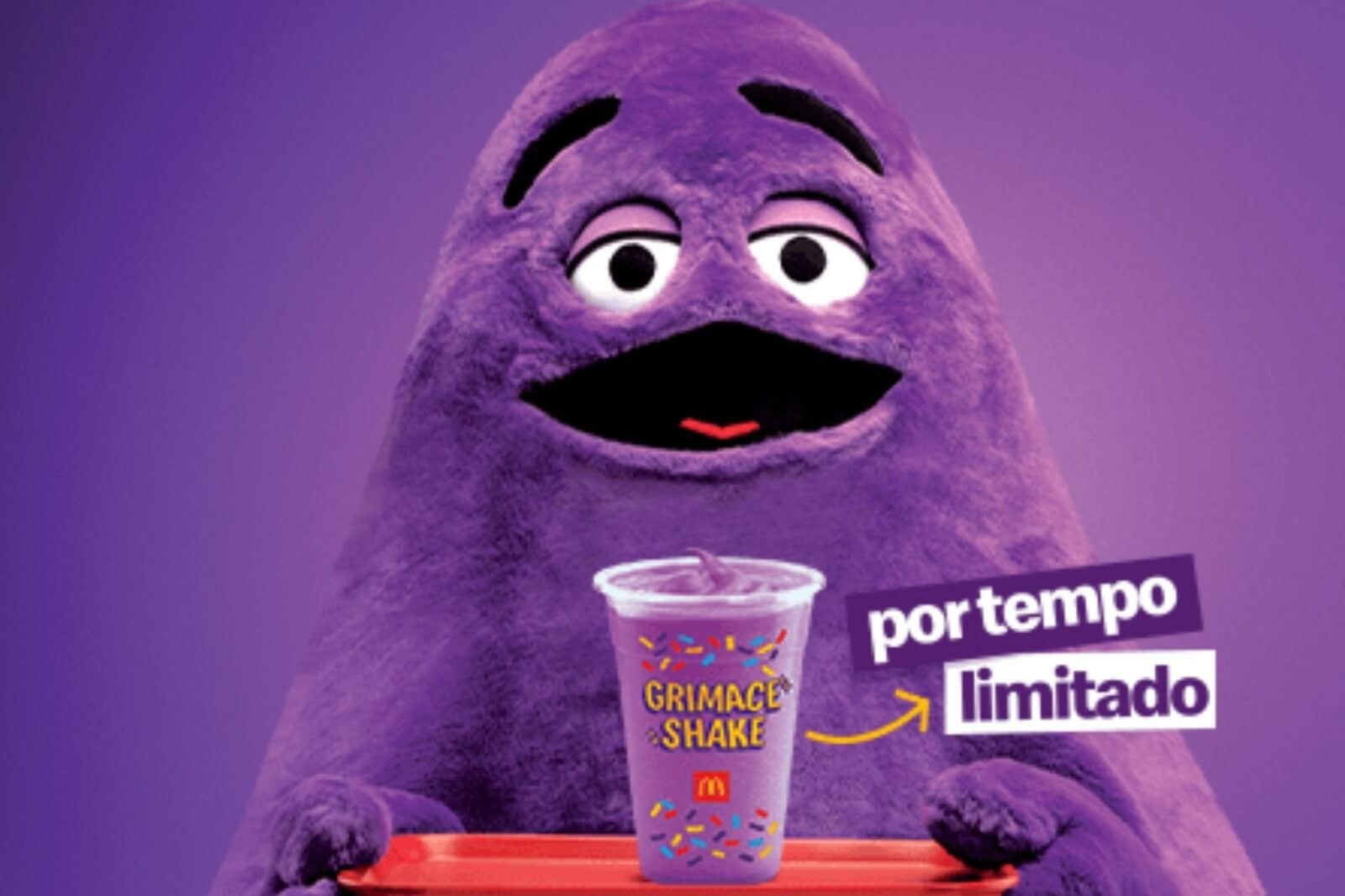Shake do Grimace chega ao Méqui com sabor de frutas roxas e edição limitada
