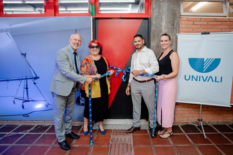 Um set de cinema na Univali: novo espaço aproxima alunos do audiovisual