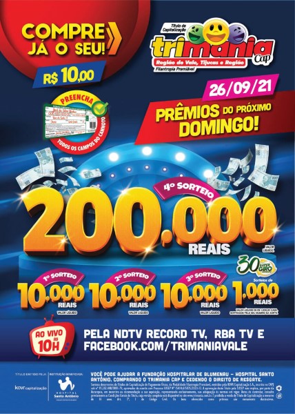 Moradores do Vale do Itajaí ganham prêmios em dinheiro na Trimania