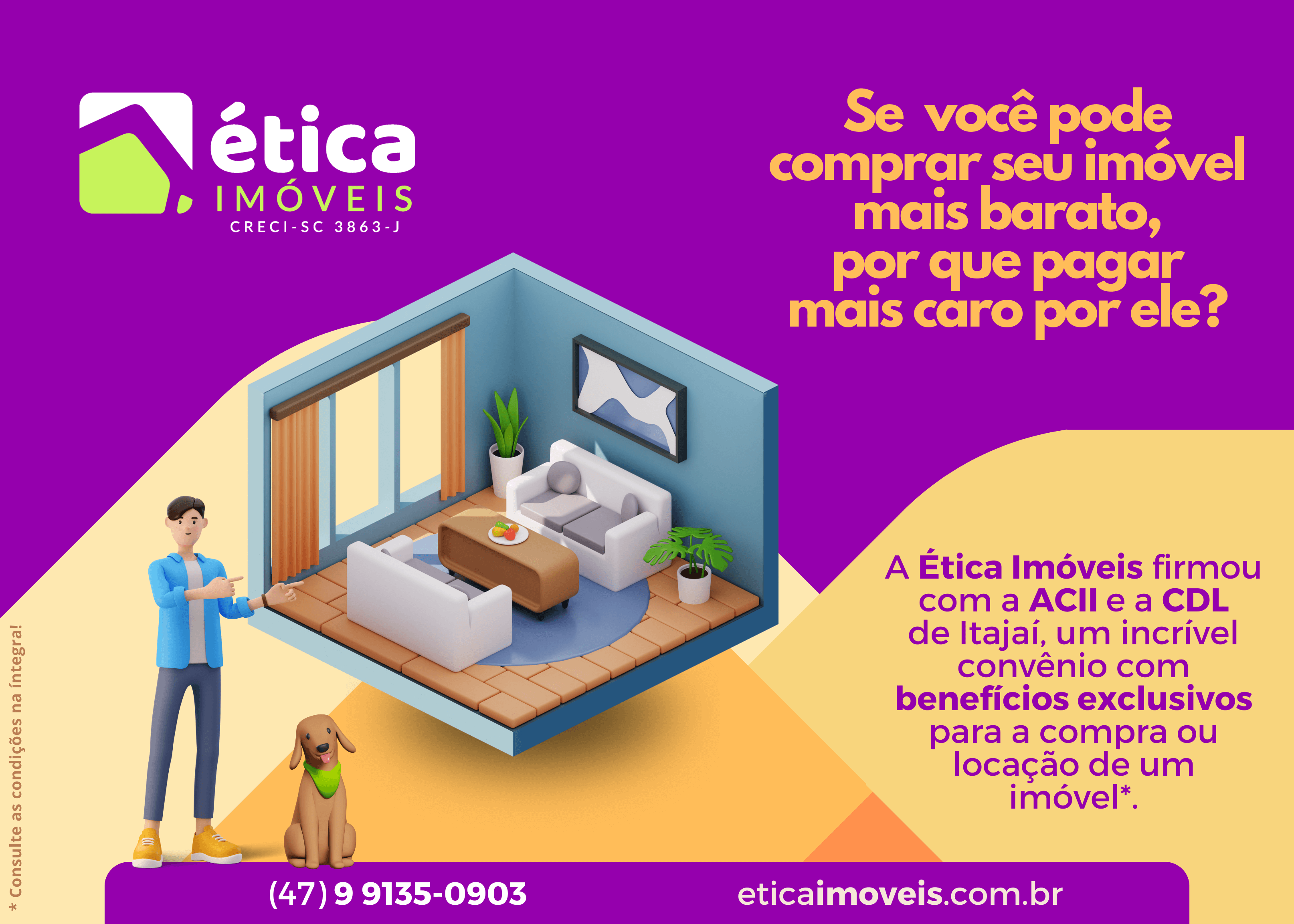 Ética Imóveis faz convênios para ampliar benefícios a clientes e colaboradores