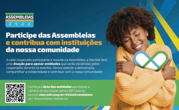 Cooperados da Viacredi podem ajudar instituições beneficentes 