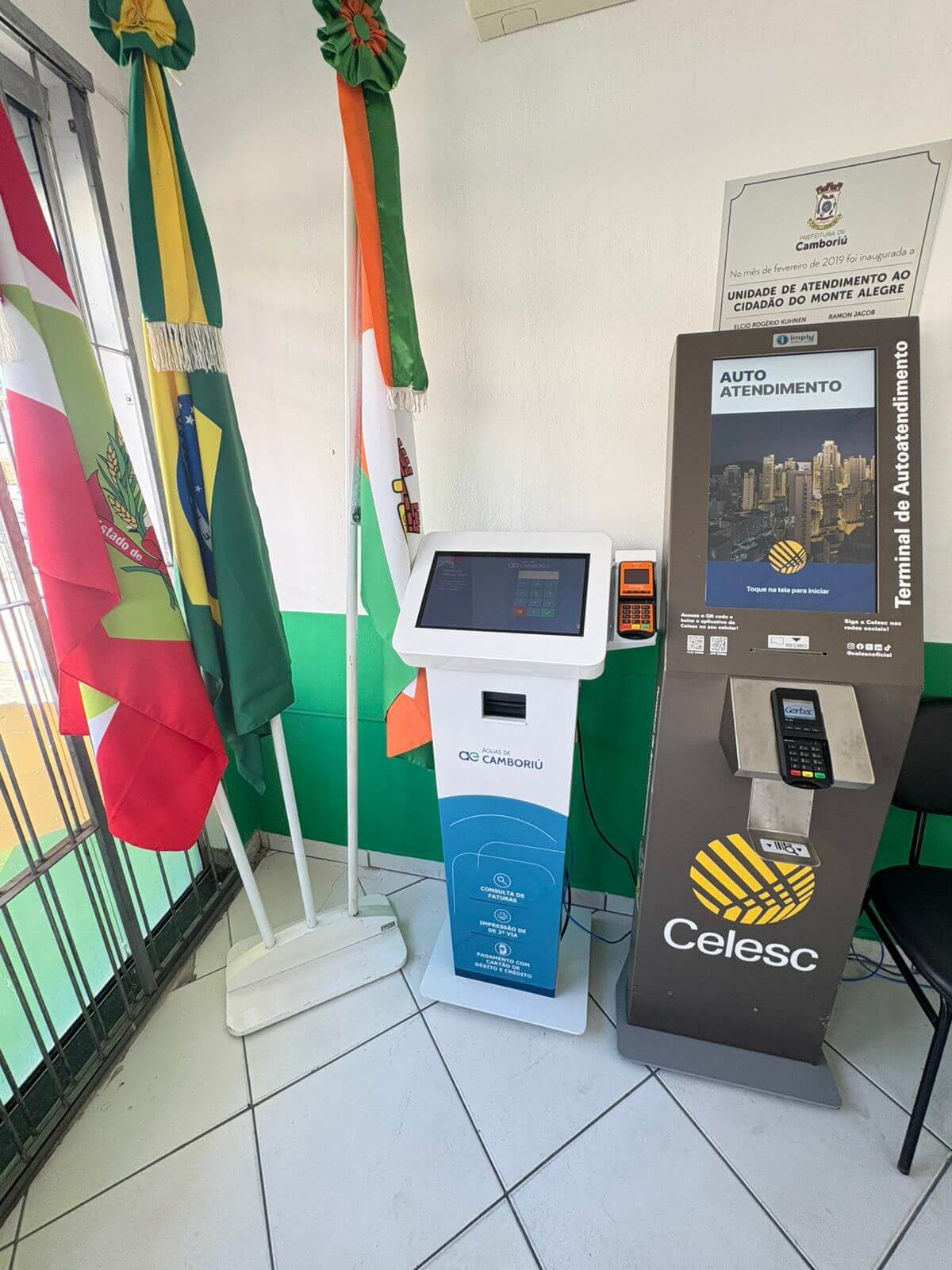 Águas de Camboriú instala novo totem de autoatendimento no Monte Alegre