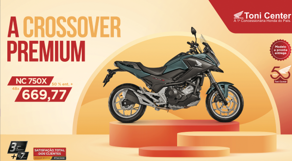 NC 750X está disponível à pronta-entrega na Toni Center