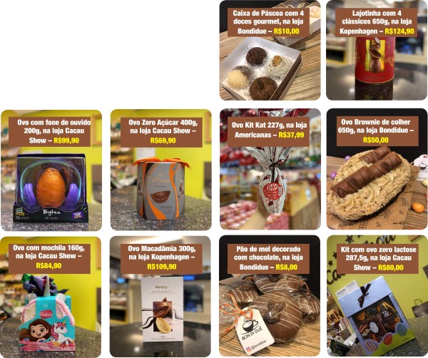 Dicas de presentes do Itajaí Shopping para a Páscoa