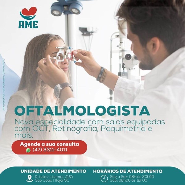 Ame Consultas oferece atendimento oftalmológico 