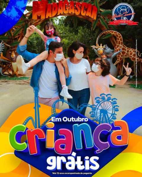 Crianças até 12 anos, com adulto pagante, entram de graça 