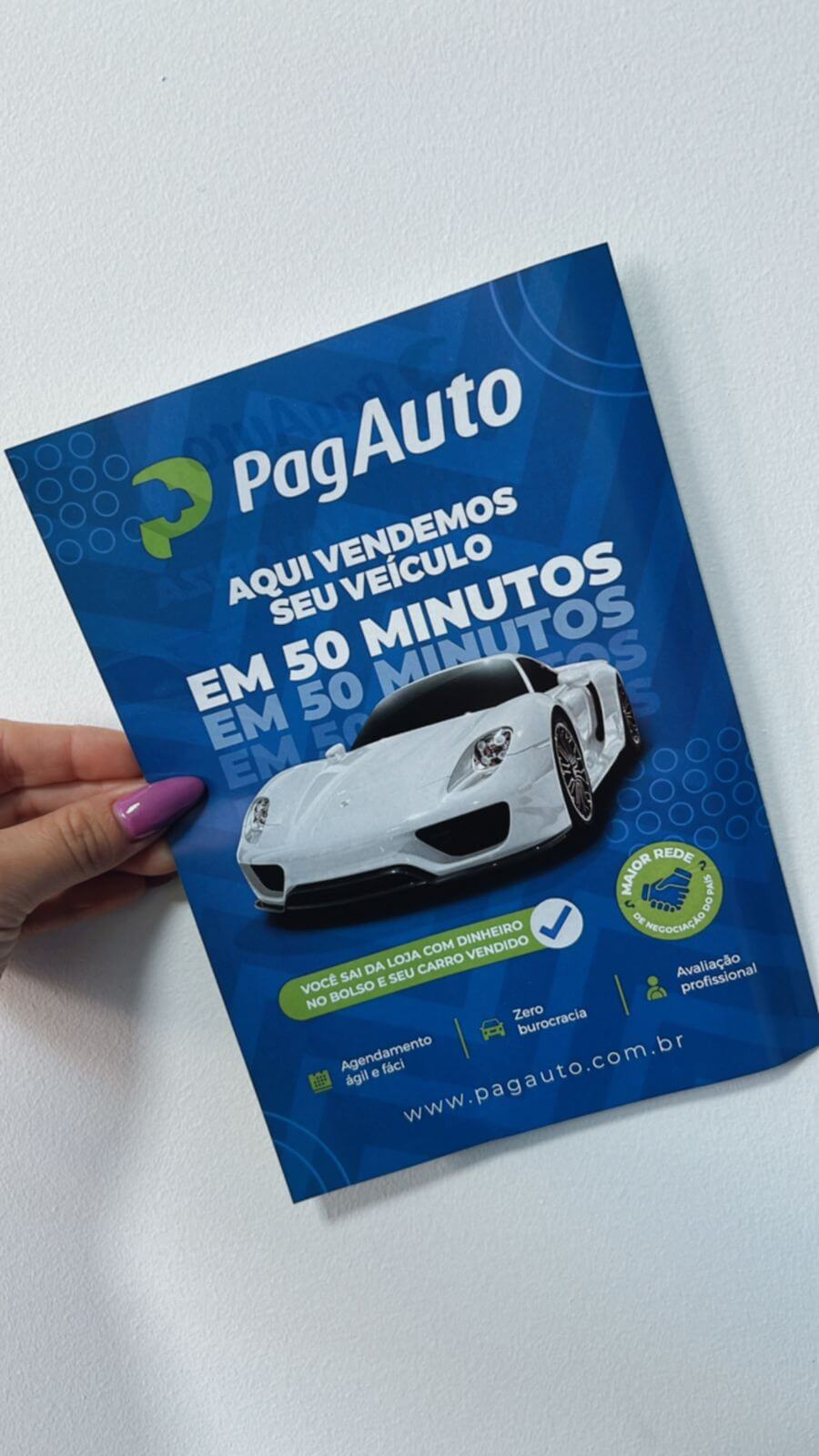 PagAuto oferta R$ 150 pra quem indicar um amigo que fechar negócio 