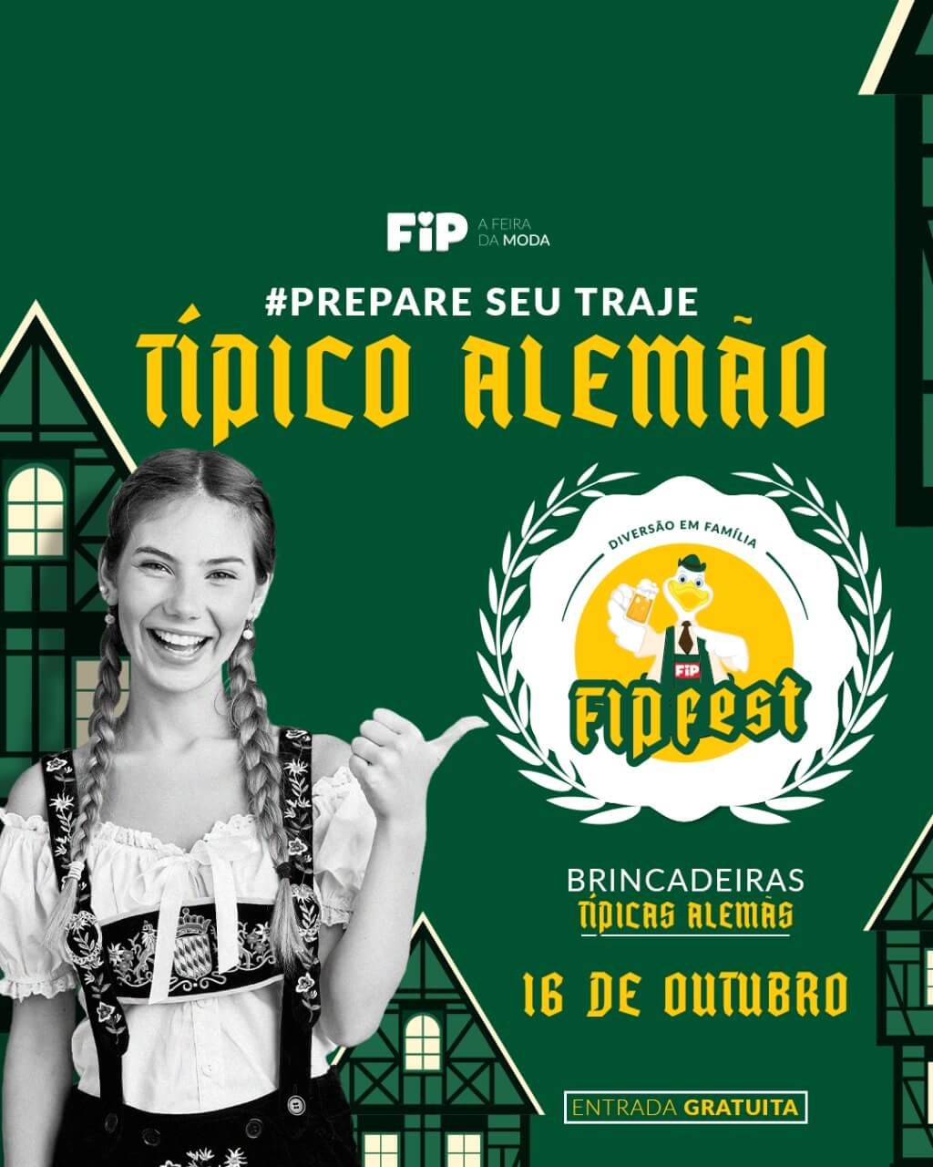 FIP anuncia domingo inspirado nas festas de outubro