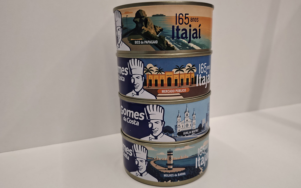 Nauterra produz latas comemorativas aos 165 anos de Itajaí