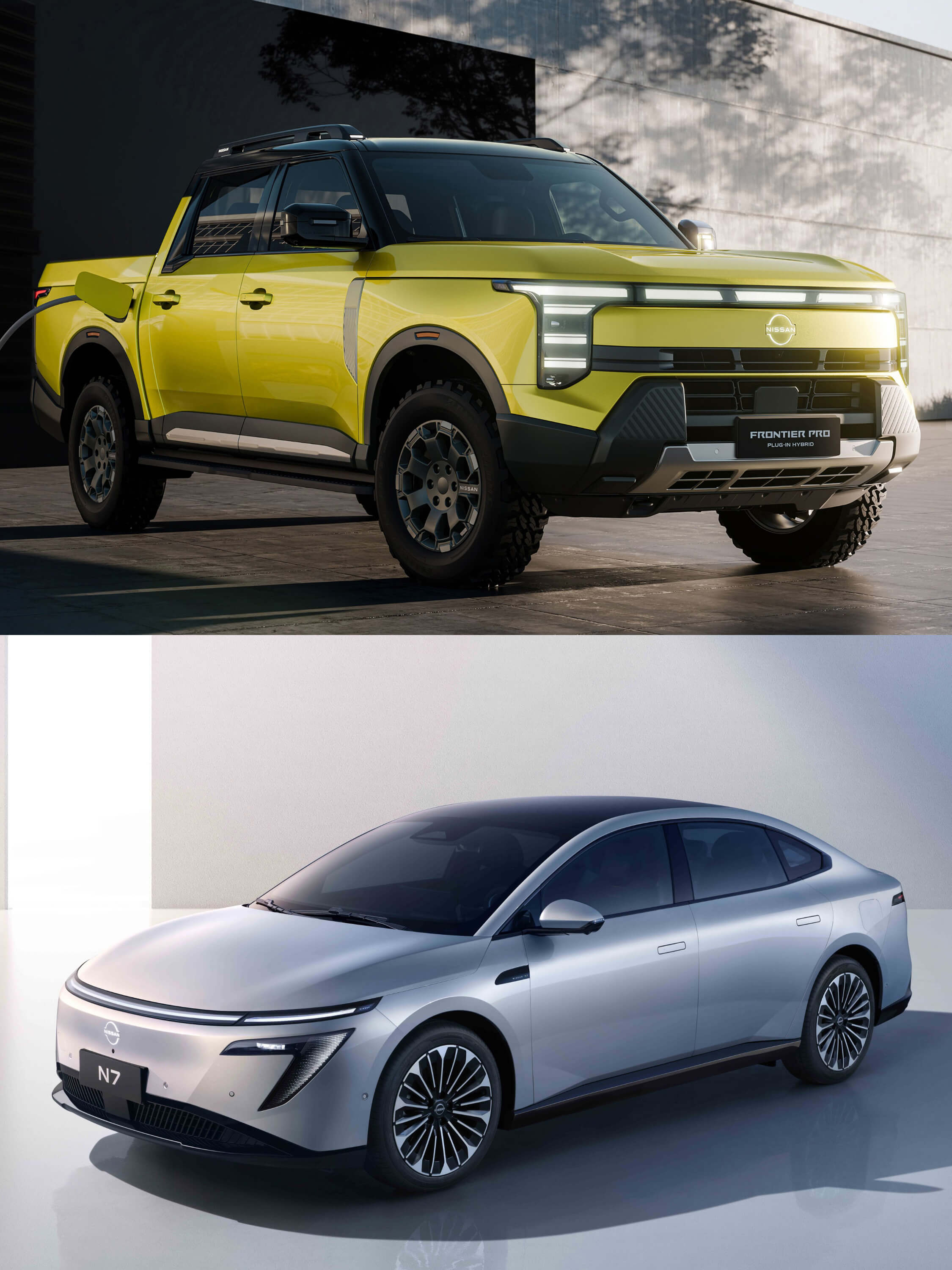 Nissan aposta na eletrificação com picape híbrida e sedã elétrico 