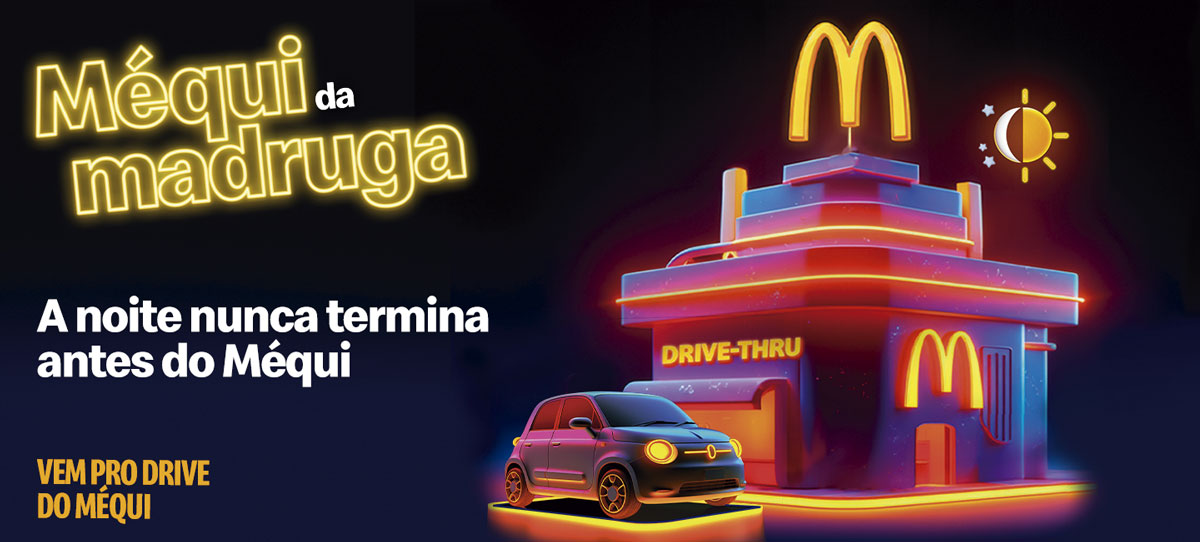 Méqui da Madruga tem opções  de lanches, bebidas e sobremesas 