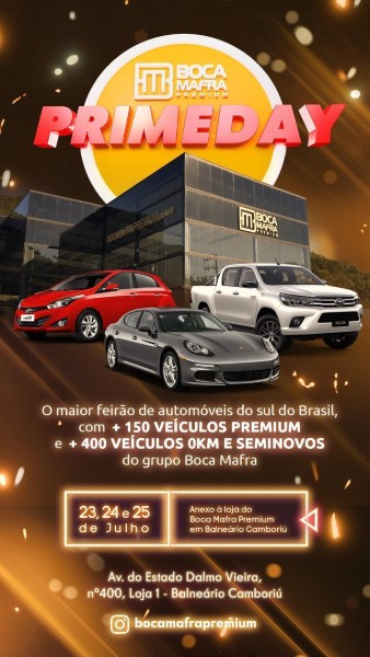 Primeday do grupo Bóca Mafra acontece neste fim de semana em BC