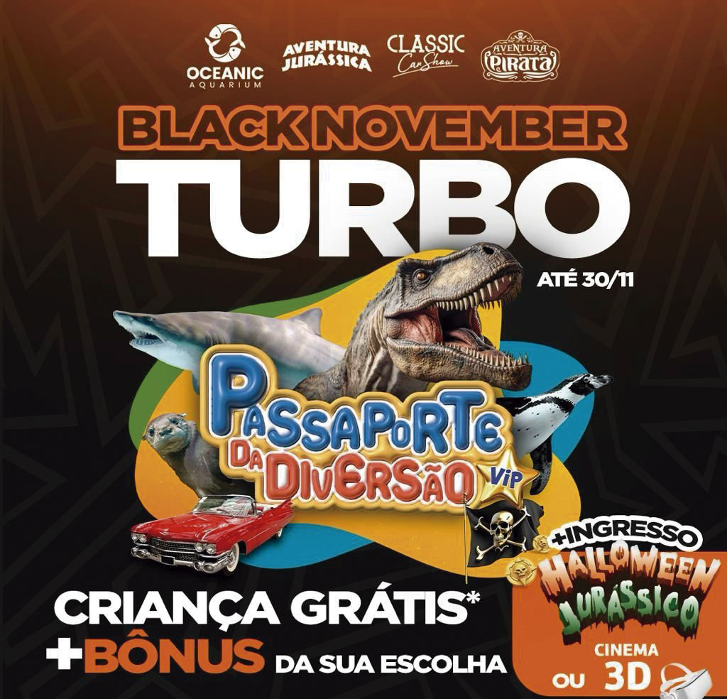 Passaporte de Diversão do Oceanic  tem mais de 50% de desconto 